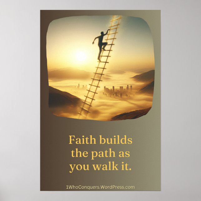 Stegen utan rygg poster (Framsidan)