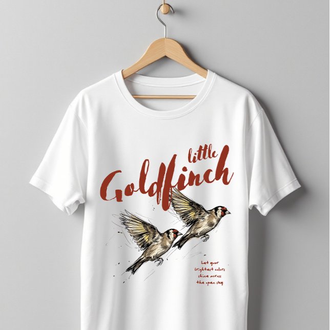 Steglits Liten Fågelskådare T Shirt (Skapare uppladdad)