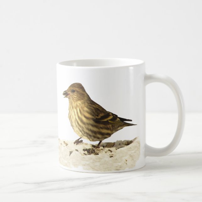 Steglits och gräs Siskin Kaffemugg (Höger)