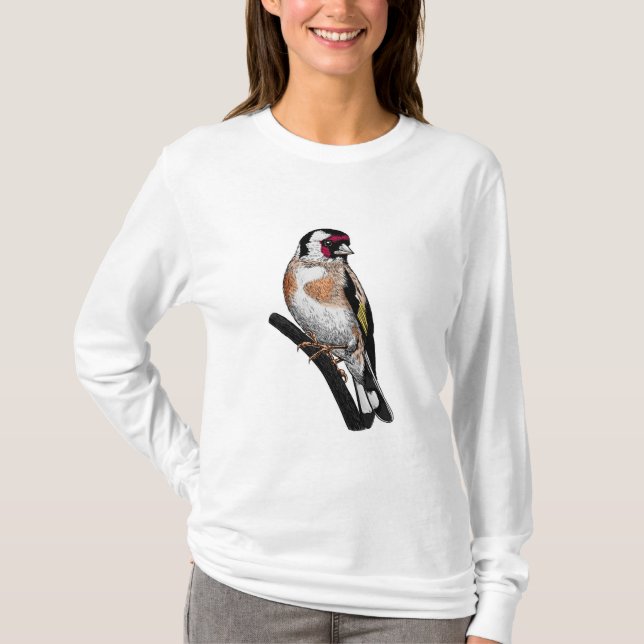 Steglits teckning t shirt (Framsida)
