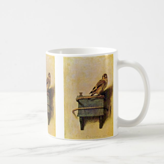 Steglitsen., Puttertje av Carel Fabritius Kaffemugg (Höger)
