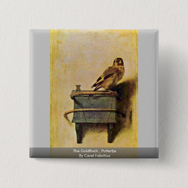 Steglitsen., Puttertje av Carel Fabritius Knapp (Framsida)