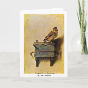 Steglitsen., Puttertje av Carel Fabritius Kort