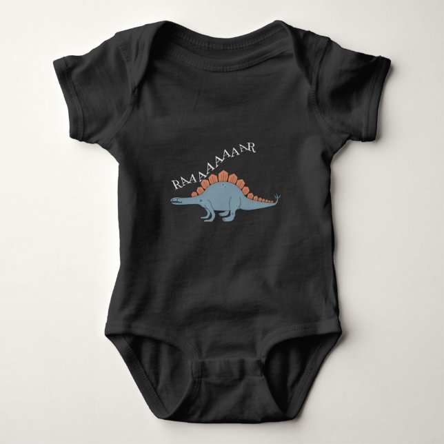 Stegosaurus - Baby Jersey Bodydräkt  T Shirt (Framsida)