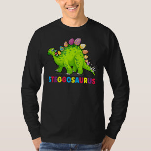 Stegosaurus Bunny Ear Egg Påsk Dinosaur Dino T Shirt