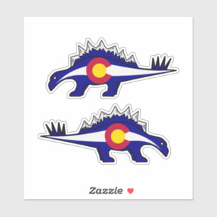 Stegosaurus Colorado Rocky mountains Klistermärken