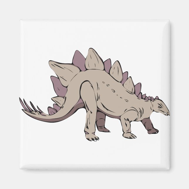 stegosaurus dinosauauurus gammal magnet (Framsidan)