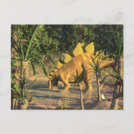 Stegosaurus dinosaur - 3D-rendering Vykort