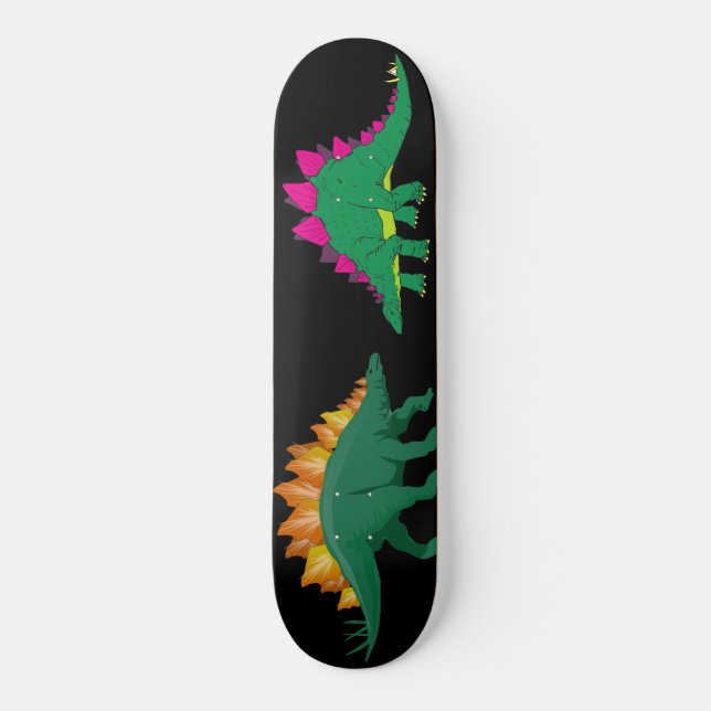 Stegosaurus Dinosaur Animal Mini Skateboard Bräda 18,5 Cm (Framsida)