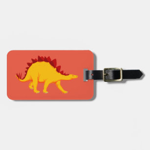 Stegosaurus Dinosaur Design Loggage Taggar Bagagebricka