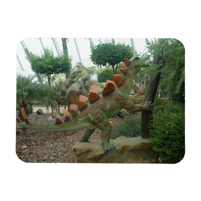 Stegosaurus Dinosaur Flexible Magnet (Horisontell)