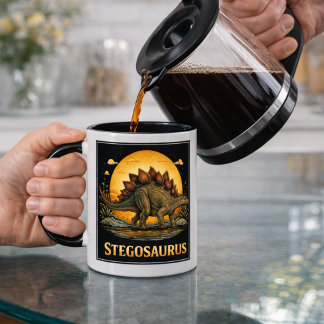 Stegosaurus Dinosaur Förhistorisk Måne Mugg