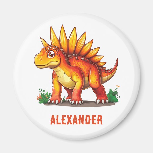 Stegosaurus Dinosaur Magnet (Framsidan)
