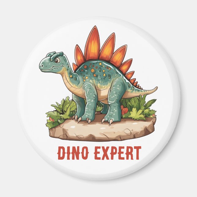 Stegosaurus Dinosaur Magnet (Framsidan)