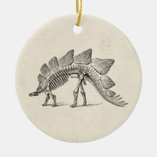 Stegosaurus Dinosaur Skeleton Fossil Julgransprydnad Keramik