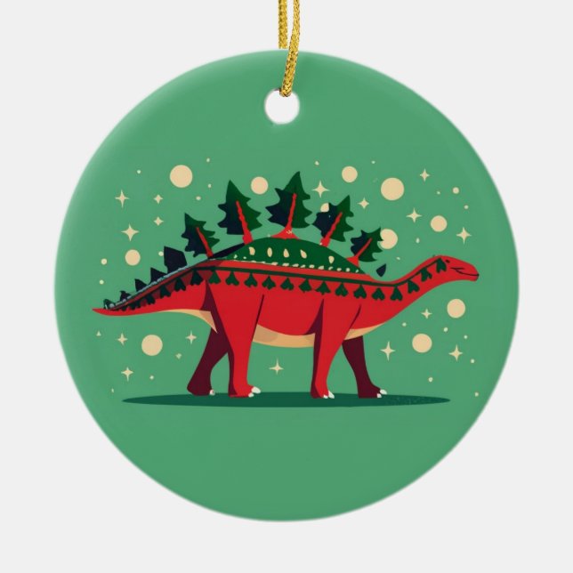 Stegosaurus Evergreen Delight Ornament (Framsidan)