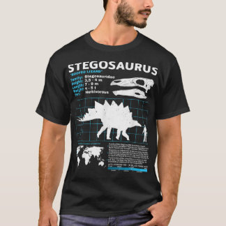Stegosaurus fact lakan Dinosaur Facts T Shirt