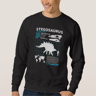 Stegosaurus Fakta blad Dinosaurie Fakta Lång Ärmad Tröja