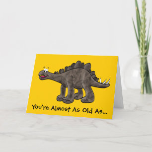 Stegosaurus födelsedagskort kort