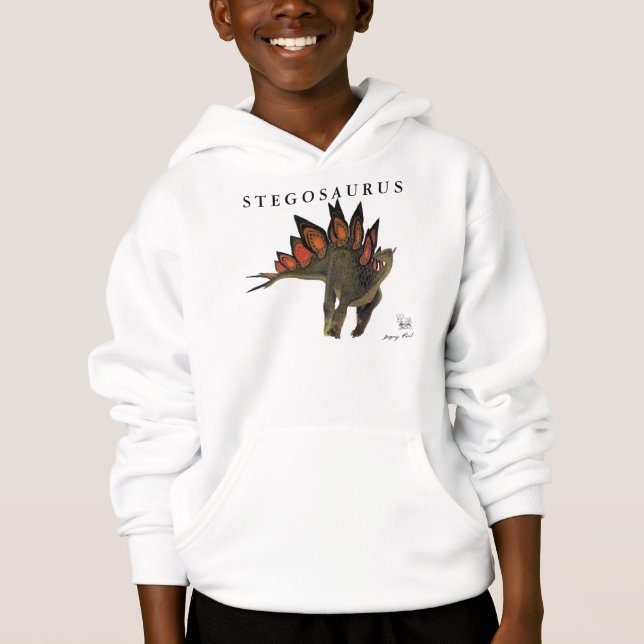 Stegosaurus Gregory Paul för ungeDinosaurskjorta Tee (Framsida)