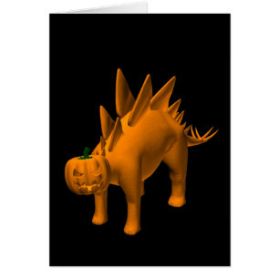 Stegosaurus halloweenis hälsningskort