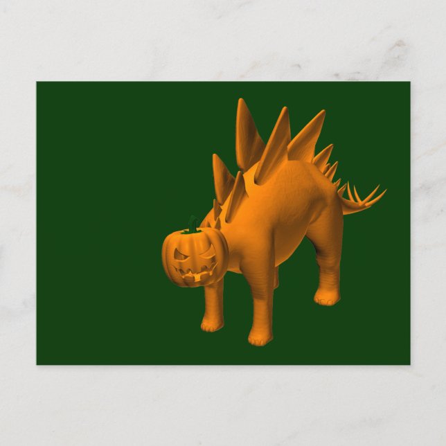Stegosaurus halloweenis vykort (Framsida)