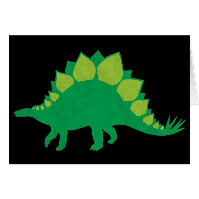 Stegosaurus Hälsningskort (Framsidan Horizontal)
