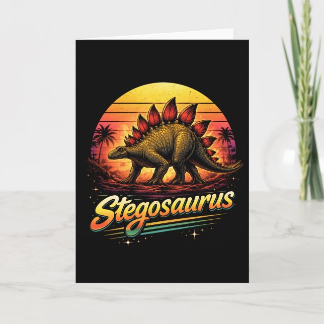 Stegosaurus Helgkort (Framsida)