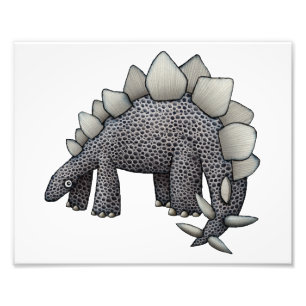 Stegosaurus Illustration Fototryck
