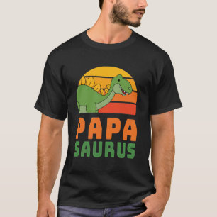 Stegosaurus Papasaurus Dinosaur Fars dag T Shirt