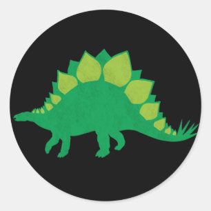 Stegosaurus Runt Klistermärke