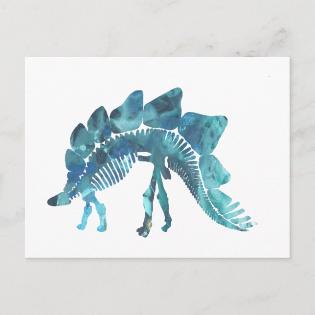 Stegosaurus Skeleton Vykort (Framsida)