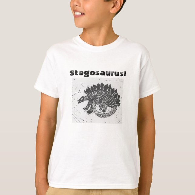 Stegosaurus T-Shirt (Framsida)