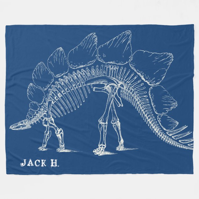 Stegosaurus till de max beställnings- fleecefilt (Framsidan (Horisontell))