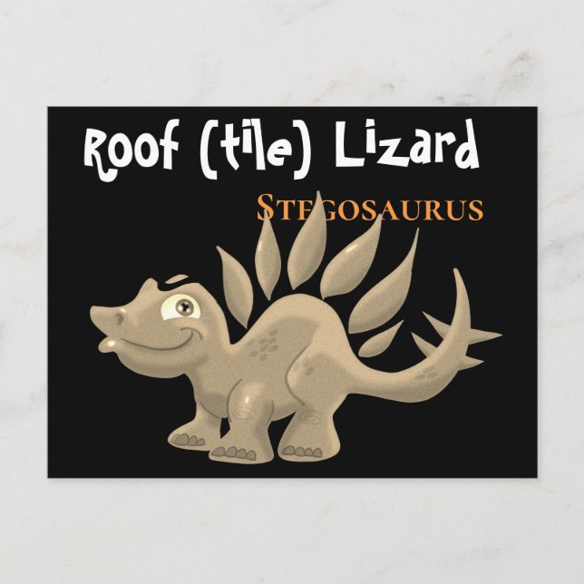 Stegosaurus Vykort (Framsida)