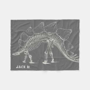 Stegosaurusen till den max dinosauren benar ur gr fleecefilt