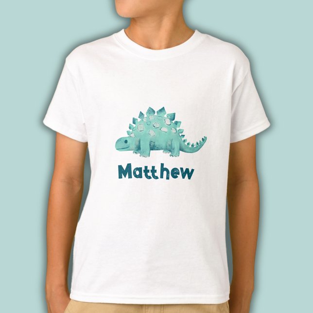 Stegosaurusnamn för barn t shirt (Stegosaurus dinosaur personalized t-shirt)