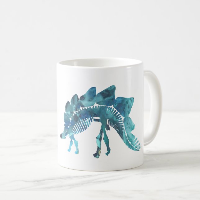 Stegosaurusskelett Kaffemugg (Framsida höger)