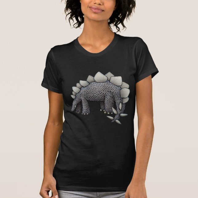 Stegosaurustecknad T-shirt (Framsida)