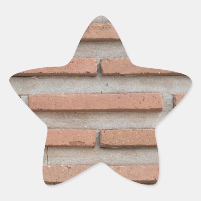 Stegvägg Stjärnformat Klistermärke (Framsida)
