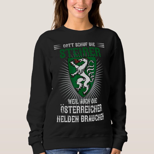 Steiermark Gott Skapat Steirer Steirerin Aust T Shirt (Framsida)