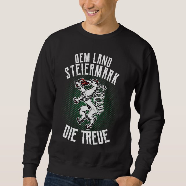 Steiermark  Panther Steirer Crest Lång Ärmad Tröja (Framsida)