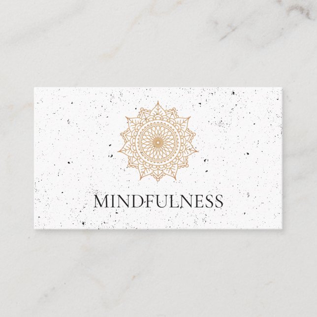 Steilist Natural Mönster Speckled Struktur Visitkort (Framsida)