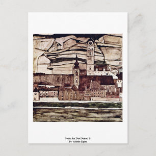 Stein an Donau II av Schiele Egon Vykort