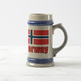 Stein för blått 22oz/grå färgnorge \ flagga sejdel