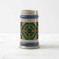 Stein Mugg med brasiliansk Färg design