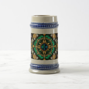 Stein Mugg med brasiliansk Färg design