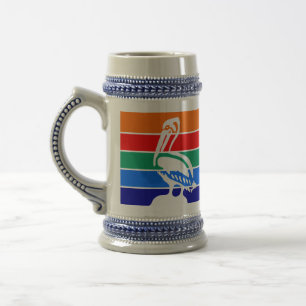 Stein Mugg med Flagga av Sankt Petersburg