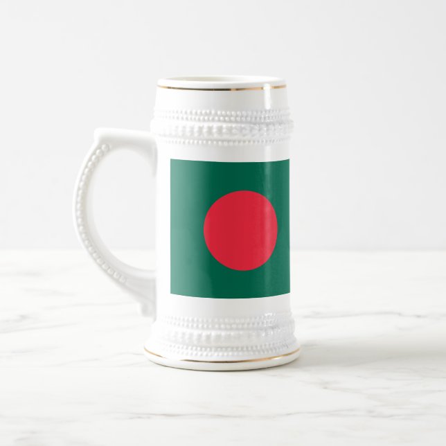 Stein Mugg med Flagga Bangladesh (Vänster)