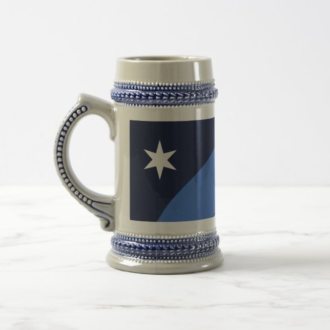 Stein Mugg med Flagga Columbia, South Carolina (Vänster)